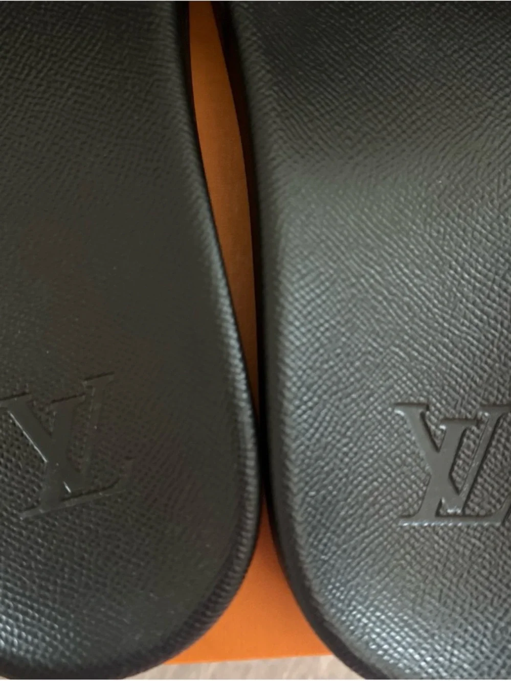 Louis Vuitton Orange Box with Black Logo